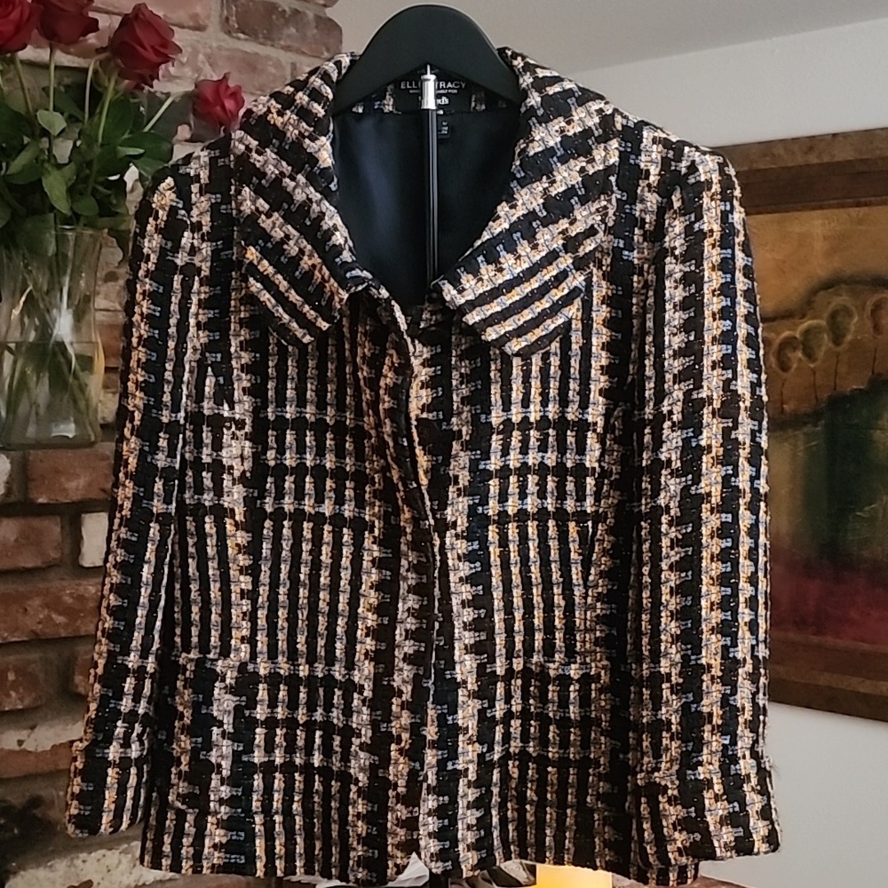 Ellen Tracy For Dillards Women's Tweed Blazer